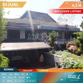 DIJUAL RUMAH (harga diobral) tengan kota di Ciwulan - Malang