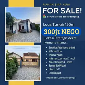 Dijual Murah Rumah di Rajabasa Siap Huni