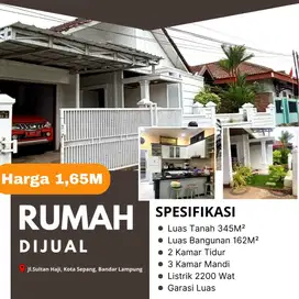 Jual Rumah di Wayhalim Bandar Lampung lokasi strategis