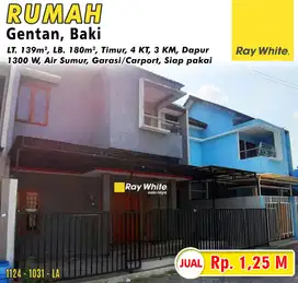 Rumah dijual siap pakai Perum Grand Pasadena Gentan timur Luwes Mall