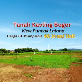 Tanah Kaveling Bogor View Puncak Lalana ,46jt/m2 Terima SHM Per Unit