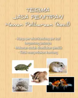 Jasa Penitipan Hewan Peliharaan