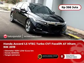 [ VERY LOW KM 12RB ] Honda Accord 1.5 Turbo Sensing AT Hitam 2019/2020