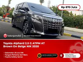 [ LOW KM 29RB ] Toyota Alphard 2.5 G ATPM TSS AT Brown 2020/2021