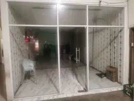 Pintu skat kaca tebal tempred,engsel dorma