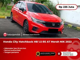 [ LOW KM ] Honda City Hatchback HB 1.5 RS AT Merah 2022/2023