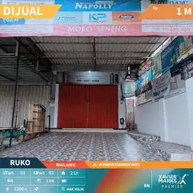 Dijual Ruko Murah 2 Lantai Nol Jalan Raya Ir Rais Malang