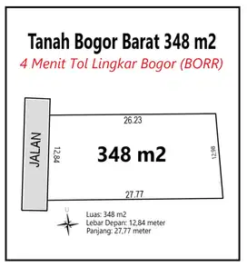 Tanah Murah 3,7 jt/m2,Terima SHM Sampai Balik Nama