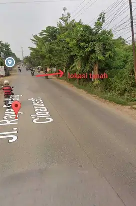 tanah lokasi strategis di jln ry SERANG CIBARUSAH,cck utk industri,com