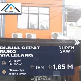 DIJUAL CEPAT RUKO VIA LELANG di Duren Sawit Jakarta Timur