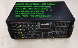 AMPLIFIER KARAOKE BETAVO BT 1700 usb - sd card - efek echo - mp3 playe