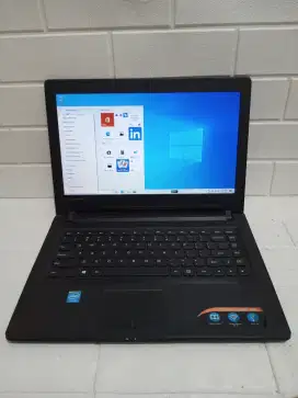 Laptop Lenovo slim IP300 Intel N3350 4CPU Ram 8GB 500GB 14 3 Jam
