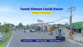 Tanah 300 Jt-an Dekat UII, 4 Menit Jl. Kaliurang Sleman, Cocok kos
