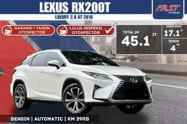 LEXUS RX200 T 2016 LUXURY 2.0 AT LOW KM.39RB & PAJAK PANJANG #F4ST