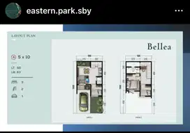 Disewakan rumah EASTERN PARK Siap Huni