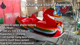 Bebekkan gowes fiber/perahu bebek fiberglass/mainan wahana air murah!