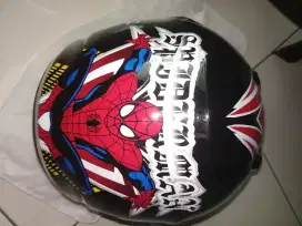 Helm Anak Spiderman Hitam