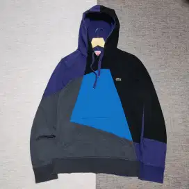 Jaket Hoodie LACOSTE LIVE colour block Size No.4