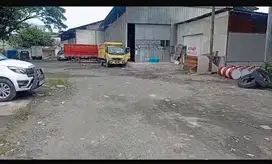 Disewakan gudang dan tanah