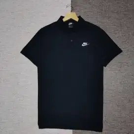 Kaos polo shirt Nike colour black blue