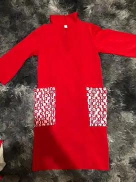 Dress merah wanita preloved