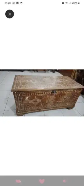 Meja peti cuklik asli lombok