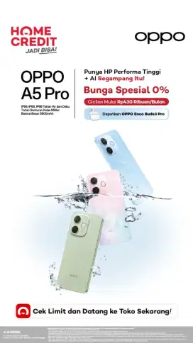 Bunga Spesial 0% Oppo A5 Pro