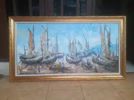 Lukisan perahu layar nelayan