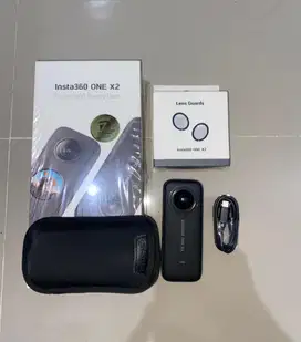 Kamera insta 360 x2 second komplit dengan aksesoris