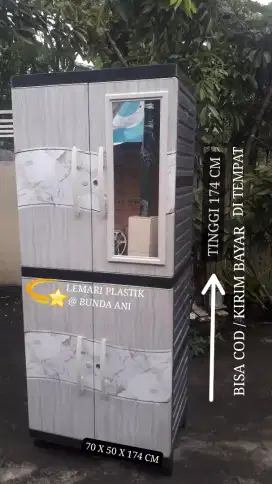 LEMARI BAJU JUMBO PLADTIK KUAT N KOKOH BISA COD KIRIM SBY SDA GRESIK