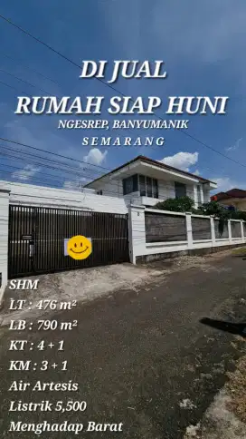 Murah dijual cepat rumah mewah di bukitsari tembalang undip akseslebar