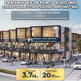 Ruko Murah Baru 3 Lantai Pasadena Square Gading Serpong