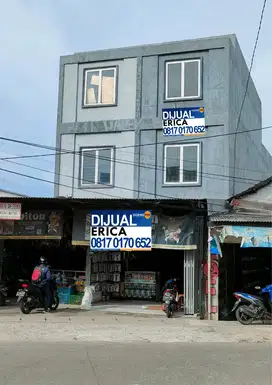 Dijual ruko 3 lantai lokasi di pinggir jalan raya Sangiang