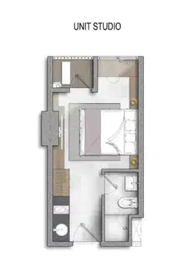 Jual Apartemen Newton 2, Type Studio, Lokasi di Segitiga Emas Jakarta