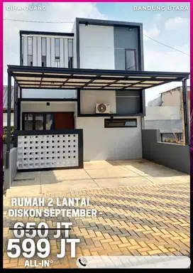 RUMAH 500 JUTAAN 2 LT DI CIHANJUANG DKT PASTEUR POLBAN UPI SARIWANGI