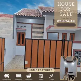 Rumah murah 2kamar desain modern akses strategis mulai dari 175 jutaan