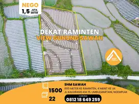 Tanah Dekat Raminten Jakal Km 15 View Gunung Sawah Sejuk
