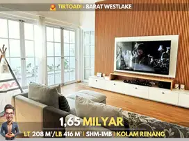 Dijual Rumah Mewah Minimalis Modern, Ada Kolam Renangnya, Luas Murah