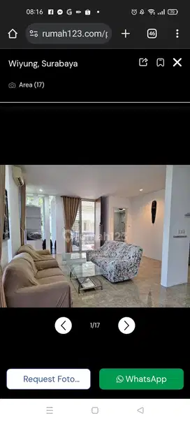 Sewa Rumah Surabaya Full Furnished Swimming Pool