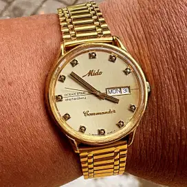 JAM MIDO COMMANDER SWISS PVD COATED 8268 ORIGINAL MULUS SIAP PAKAI
