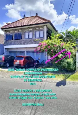 LAND FOR SALE IN SEMINYAK BALI, FREE shop house n gues house