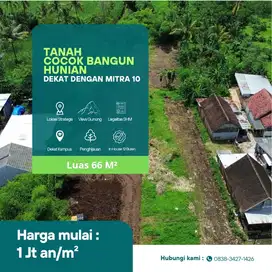 Tanah SHM 5 Menit dari Samsat Kota Malang Cocok Bangun Hunian