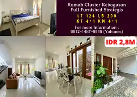 Rumah Cluster Kebagusan 124mtr Full Furnished Strategis