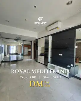 Dijual Murah Apartemen Royal Mediterania Tipe 3BR Unfurnished