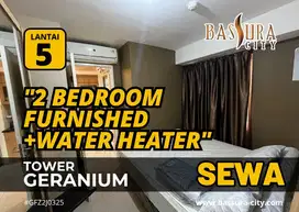 Disewakan 2 Bedroom lantai 5 Ada WaterHeater Apartemen Bassura City