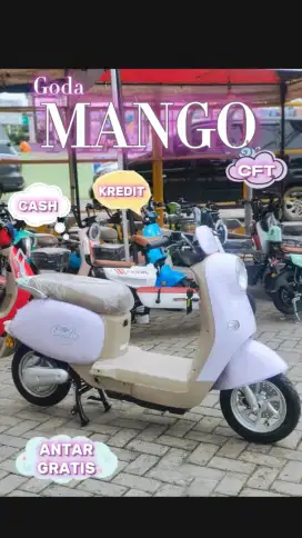 SEPEDA LISTRIK GODA MANGO NEW SEGEL BERGARANSI PASTI ORI