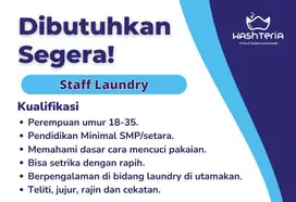 staff dan kurir Laundry washteria