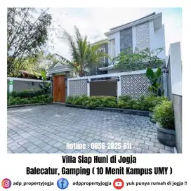 VILLA SIAP HUNI DI JOGJA AREA BALECATUR GAMPING SLEMAN (10 MENIT UMY)