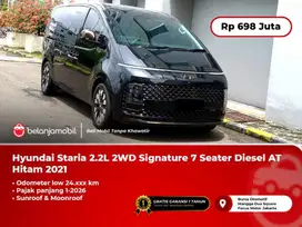[ LOW KM ] Hyundai Staria 2.2L Signature 7 Seater Hitam 2021/2022