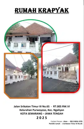SIAP HUNI STRATEGIS DEKAT PINTU TOL KRAPYAK